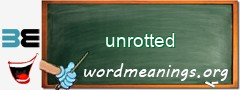 WordMeaning blackboard for unrotted